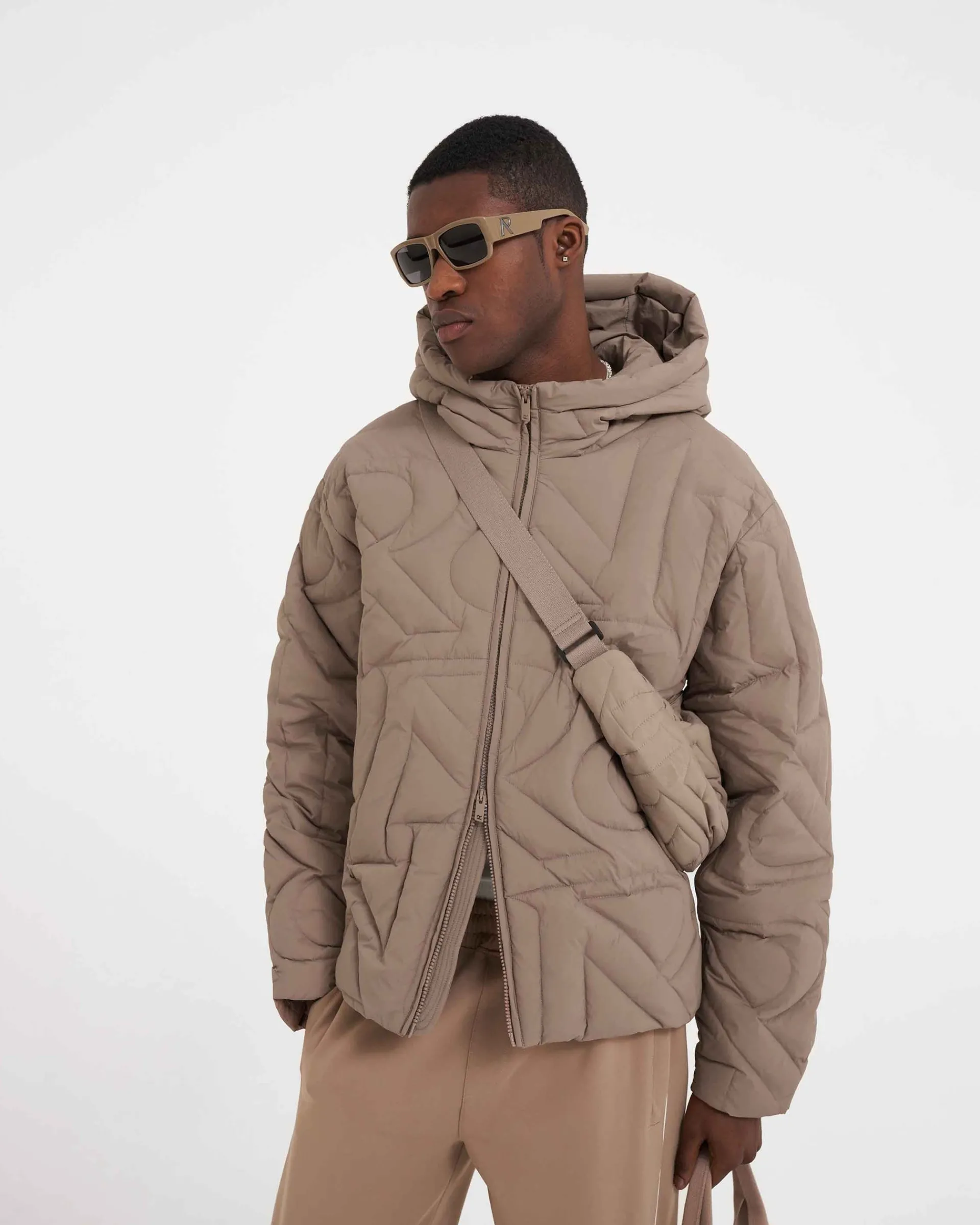 Represent Initial Lightweight Hooded Jacket -> Puffer Jackets | Outerwear
