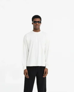 Represent Initial Long Sleeve T-Shirt - Flat White><noscript><img width=