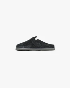 Represent Initial Mule Fleck Hairy Suede - Off Black><noscript><img width=