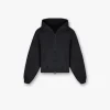 Represent Initial Oversized Crop Hoodie - Washed Black> Tops/Hoodies