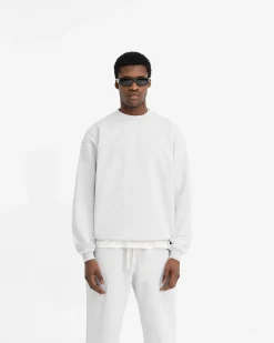 Represent Initial Oversized Sweater - Ice Grey Marl><noscript><img width=