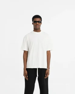 Represent Initial Oversized T-Shirt - Flat White><noscript><img width=