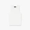 Represent Initial Rib Vest - Flat White> Vests | T-Shirts