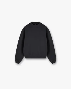 Represent Initial V Notch Sweater - Washed Black> Tops/Sweaters