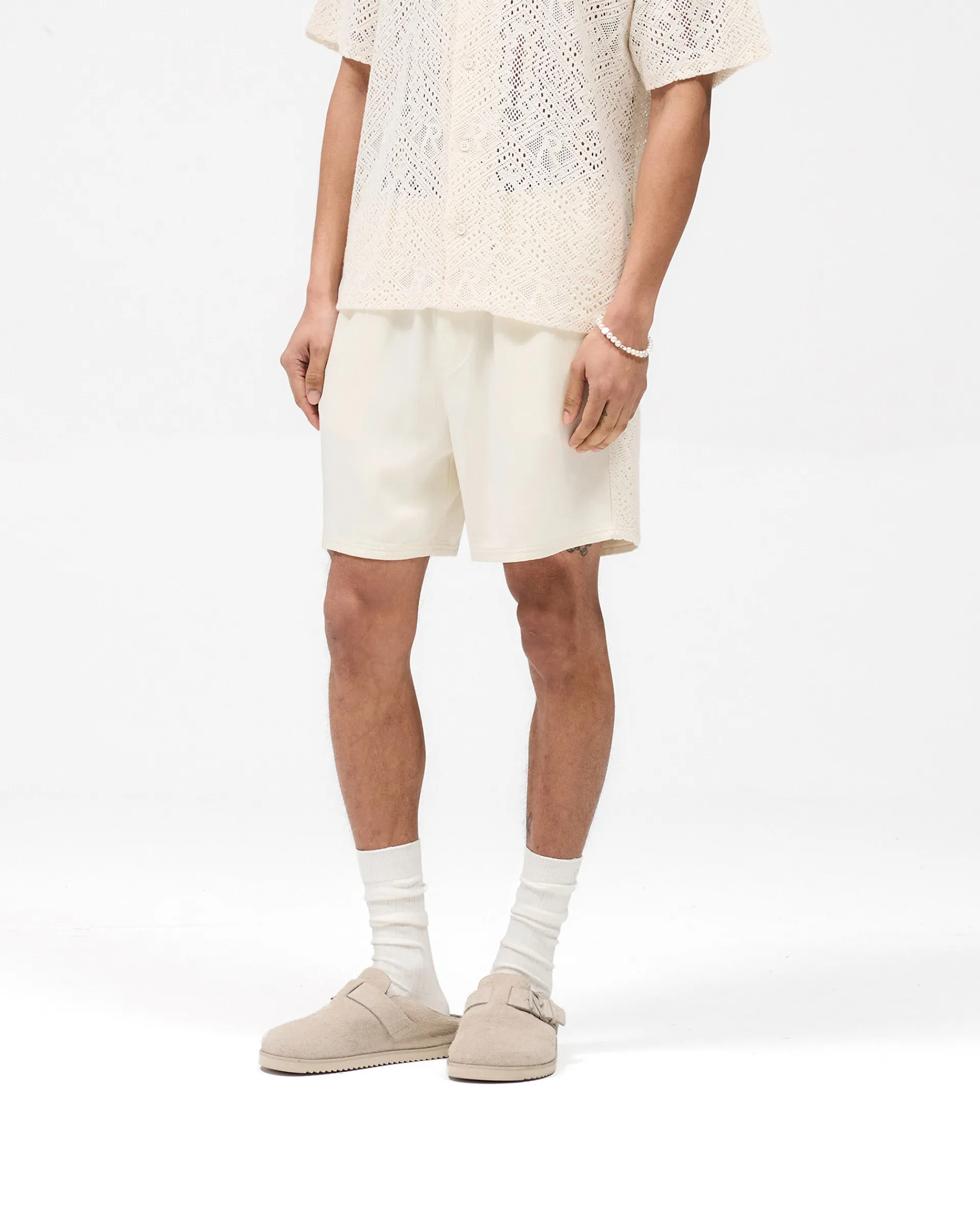 Represent Knitted Panel Short - Antique White> Shorts