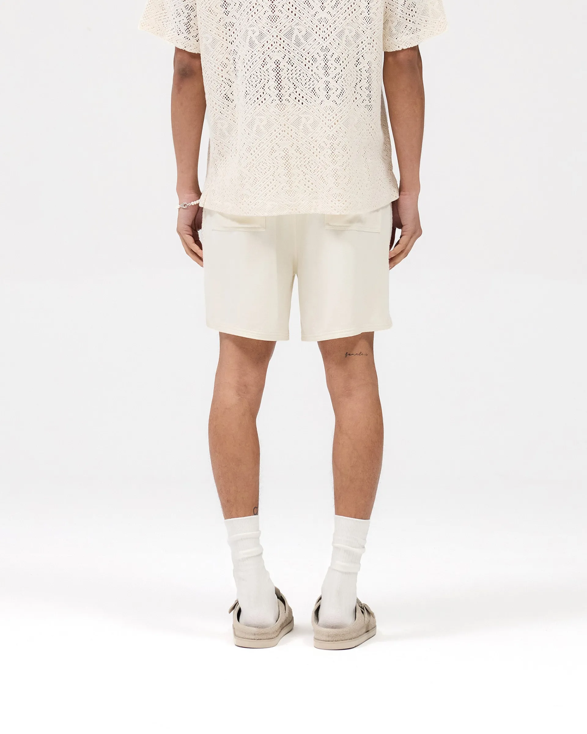 Represent Knitted Panel Short - Antique White> Shorts