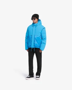 Represent Layered Hooded Puffer - Electric Blue><noscript><img width=