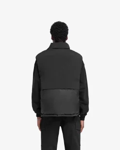 Represent Layered Puffer Gilet - Jet Black><noscript><img width=