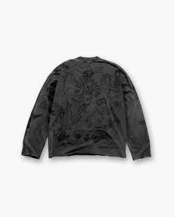 Represent Legacy Long Sleeve T-Shirt - Vintage Grey> T-Shirts