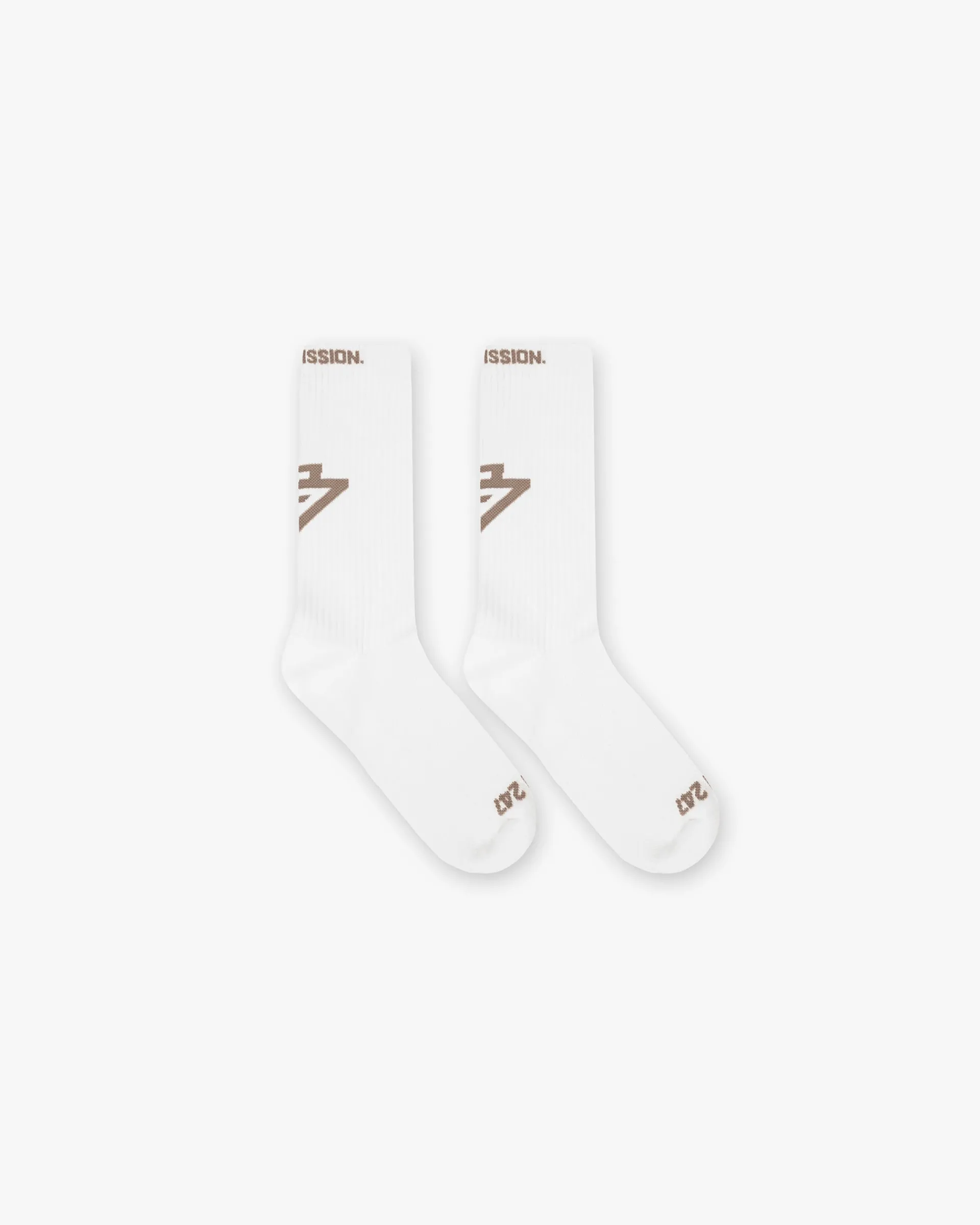 Represent 247 Logo Socks - Flat White> Socks