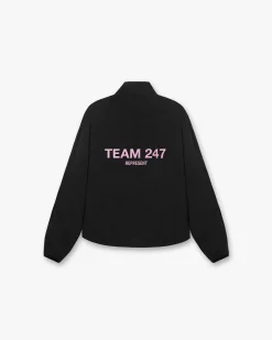 Represent London 247 Training Jacket - Black Candy Pink> Outerwear