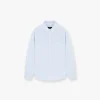 Represent Long Sleeve Pinstripe Shirt - Baby Blue> Shirts