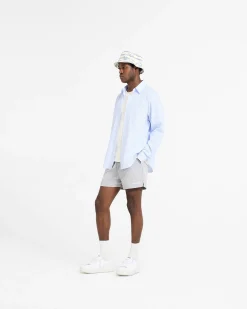 Represent Long Sleeve Pinstripe Shirt - Baby Blue><noscript><img width=