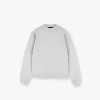 Represent Marled Knit Jumper - Ice Grey Marl> Knitwear