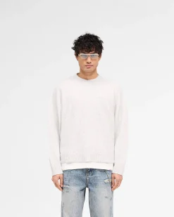 Represent Marled Knit Jumper - Ice Grey Marl><noscript><img width=