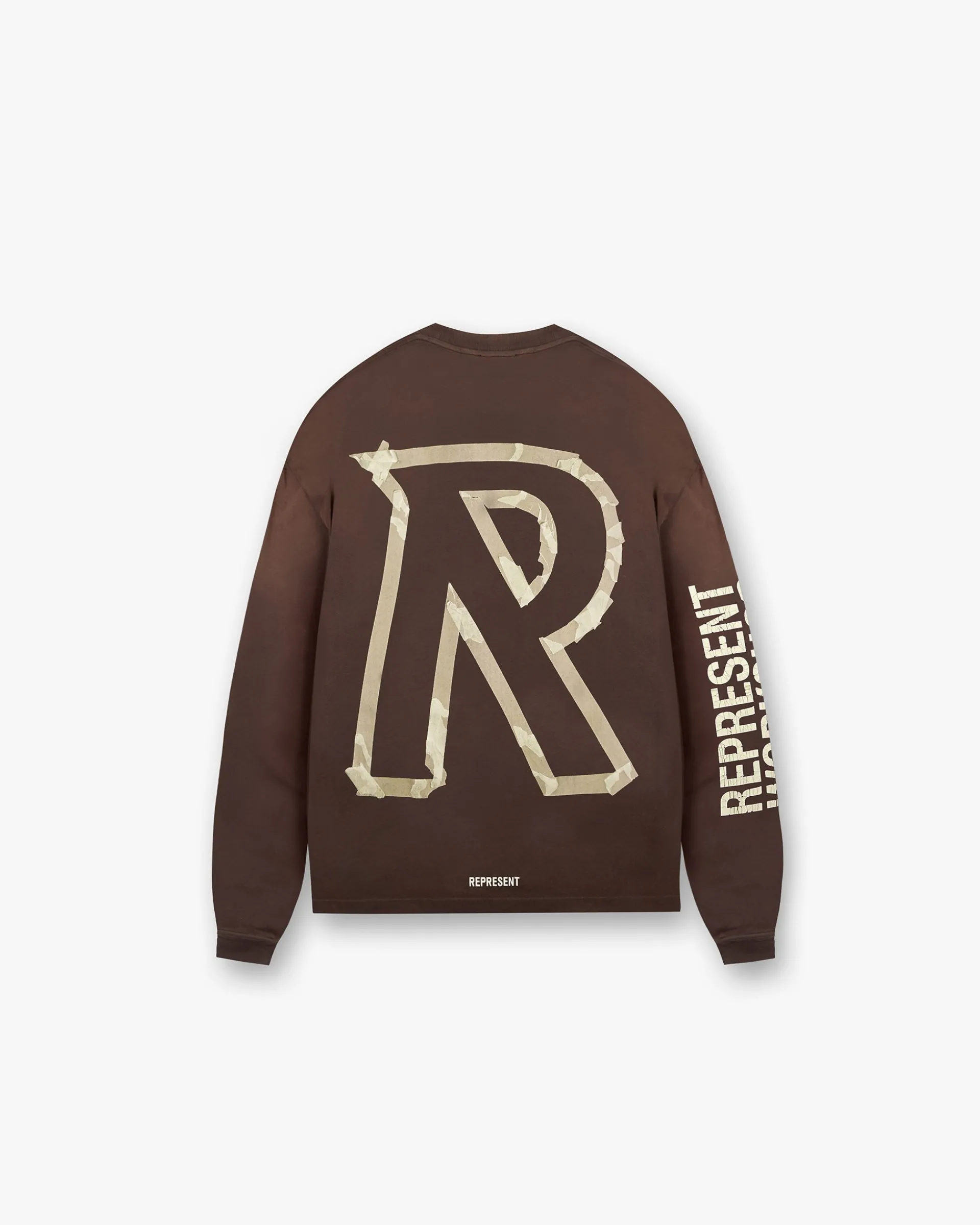 Represent Masking Tape Initial Long Sleeve T-Shirt -> T-Shirts