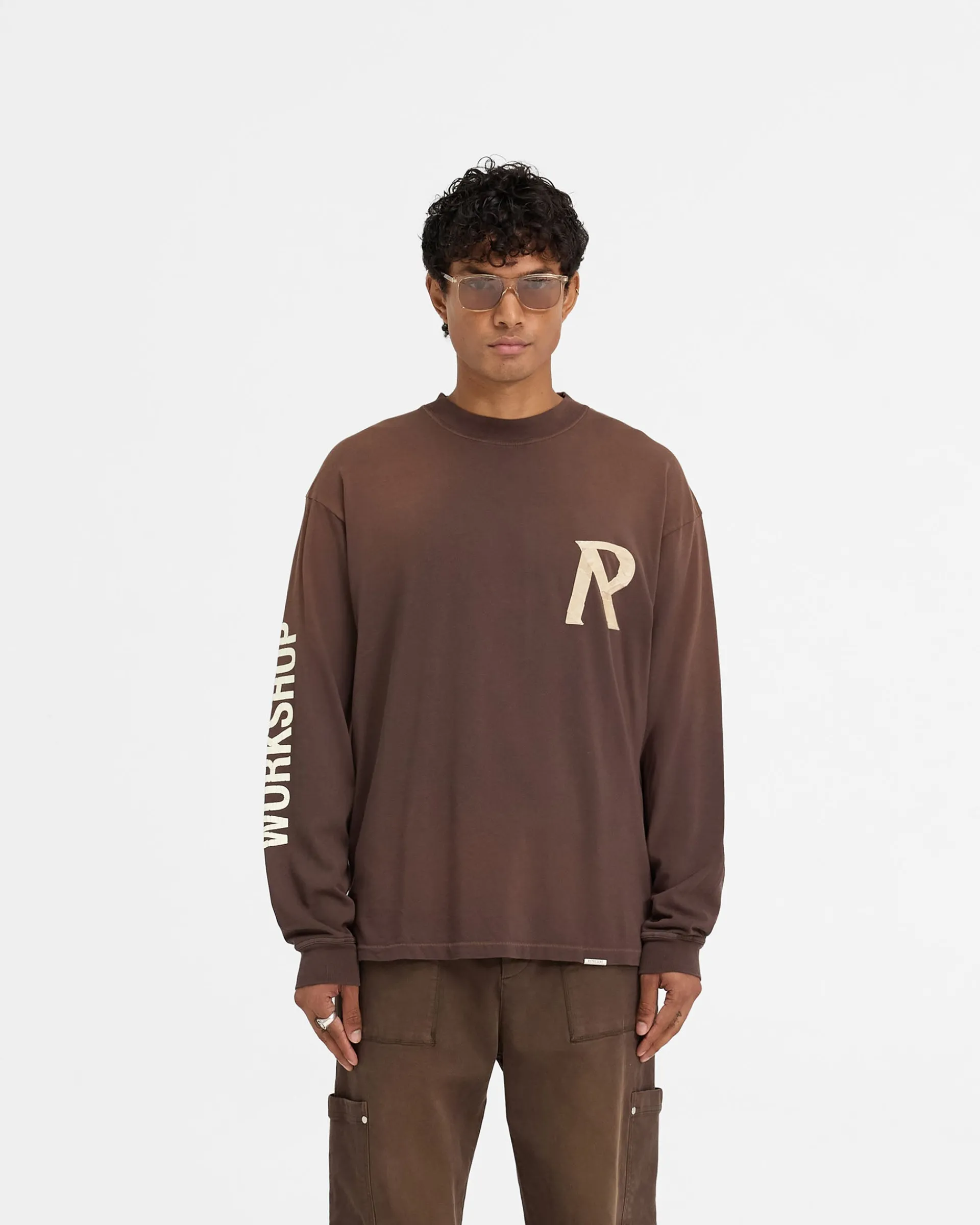 Represent Masking Tape Initial Long Sleeve T-Shirt -> T-Shirts
