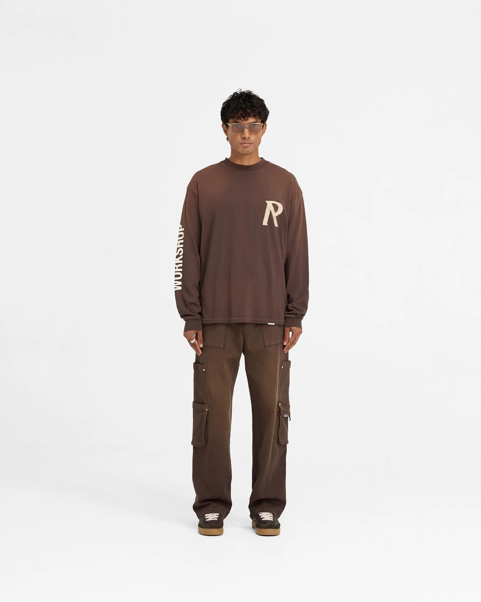 Represent Masking Tape Initial Long Sleeve T-Shirt -> T-Shirts