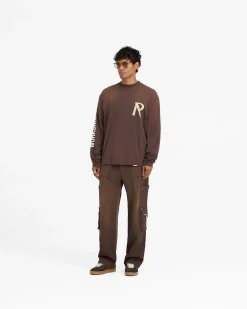 Represent Masking Tape Initial Long Sleeve T-Shirt -><noscript><img width=