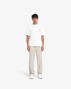 Represent Masking Tape Initial T-Shirt - Flat White><noscript><img width=