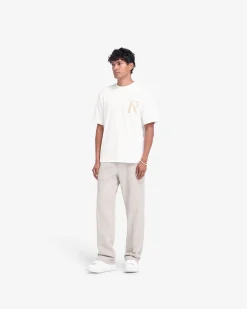 Represent Masking Tape Initial T-Shirt - Flat White><noscript><img width=