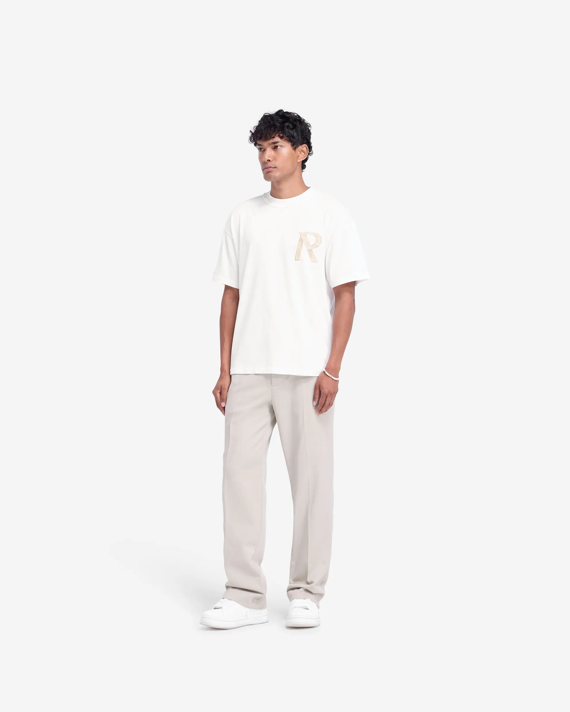 Represent Masking Tape Initial T-Shirt - Flat White> T-Shirts