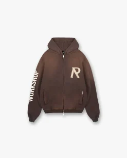 Represent Masking Tape Initial Zip Hoodie -> Hoodies
