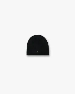 Represent Metal Initial Beanie - Jet Black> Beanies