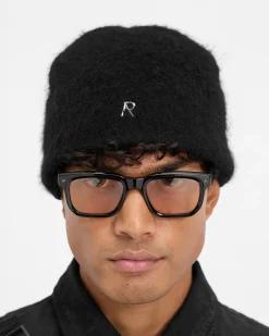 Represent Metal Initial Beanie - Jet Black> Beanies