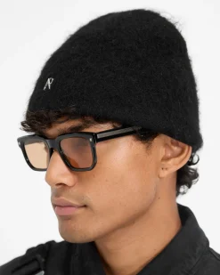 Represent Metal Initial Beanie - Jet Black><noscript><img width=
