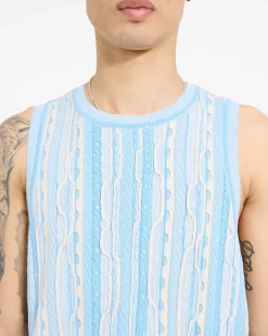 Represent Mixed Knit Vest - Royal Blue><noscript><img width=