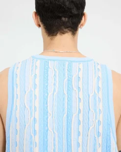 Represent Mixed Knit Vest - Royal Blue><noscript><img width=
