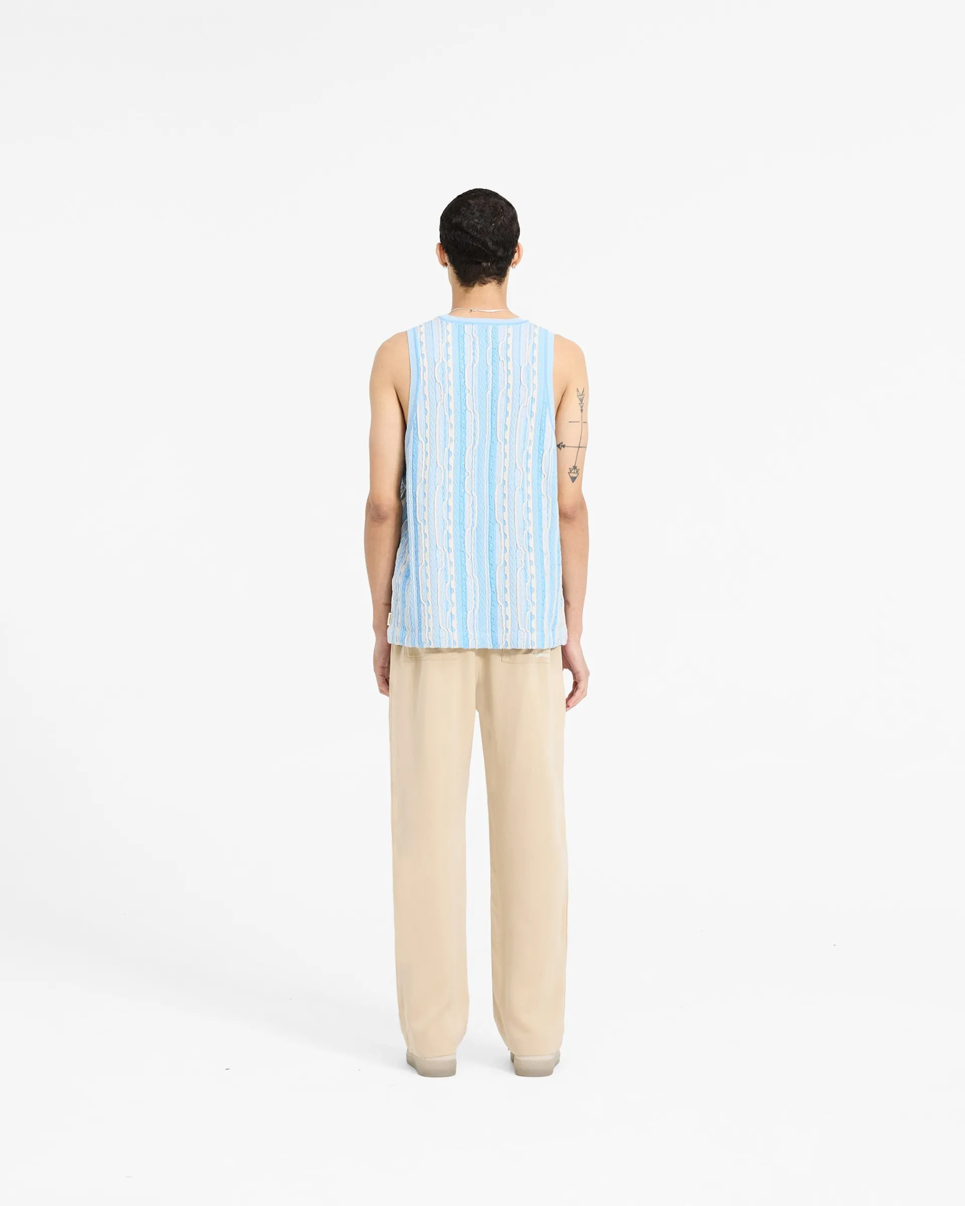 Represent Mixed Knit Vest - Royal Blue> Knitwear | Vests