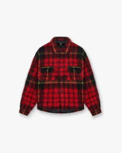 Represent Mohair Overshirt - Red Check> Shirts