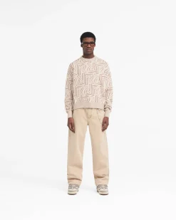 Represent Monogram Knit Sweater -><noscript><img width=