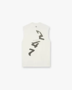Represent 247 Motion Oversized Tank - Flat White> T-Shirts