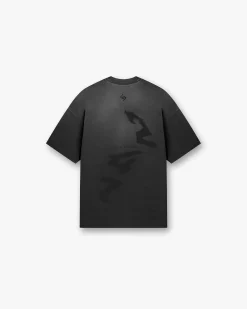 Represent 247 Motion Oversized T-Shirt - Aged Black><noscript><img width=