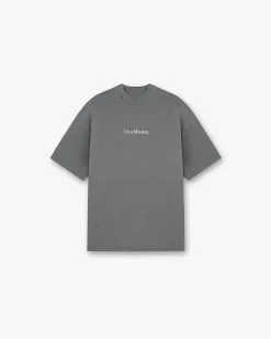 Represent 247 On A Mission Oversized T-Shirt - Aged Black> T-Shirts