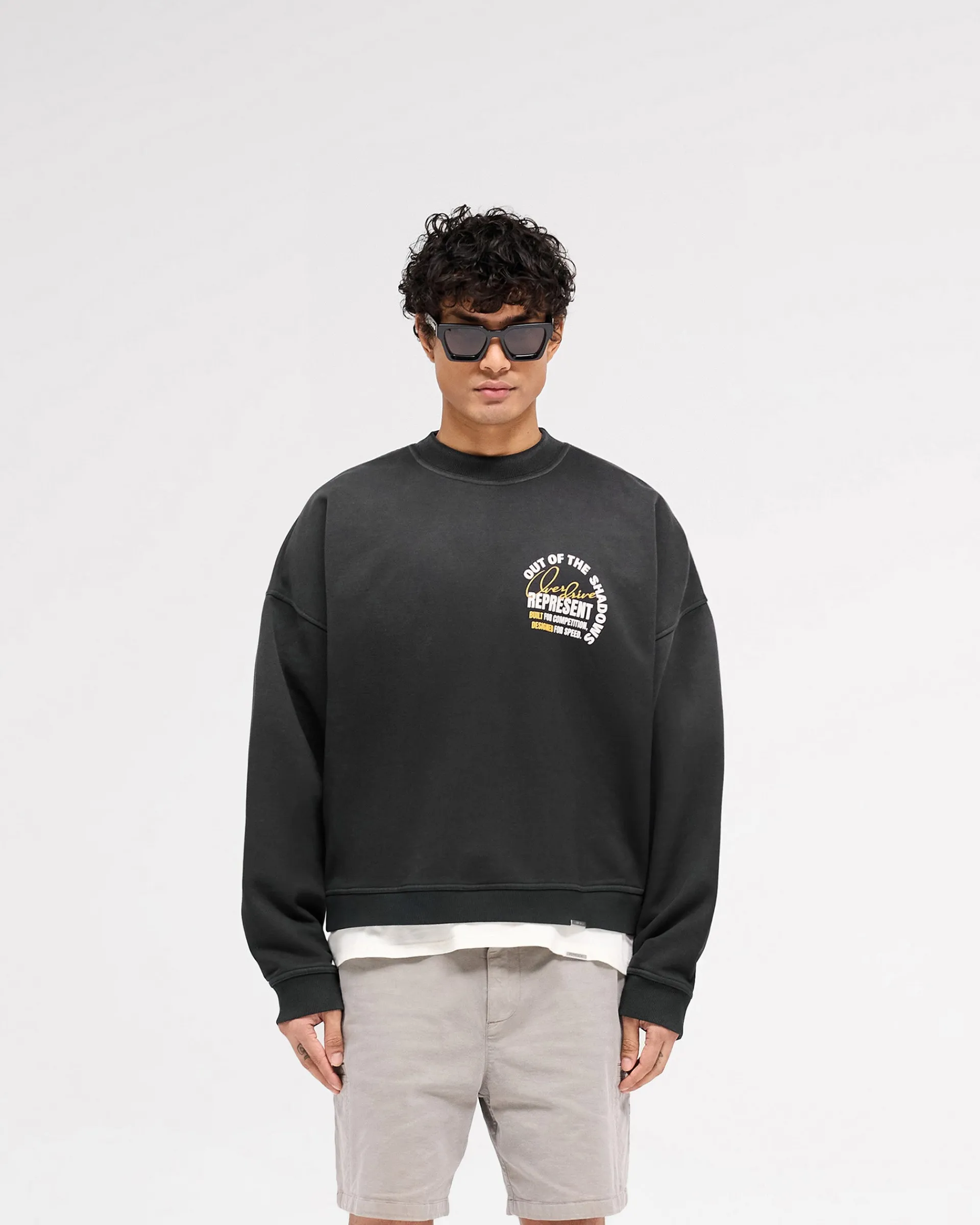 Represent Out Of The Shadows Sweater - Stained Black> Sweaters