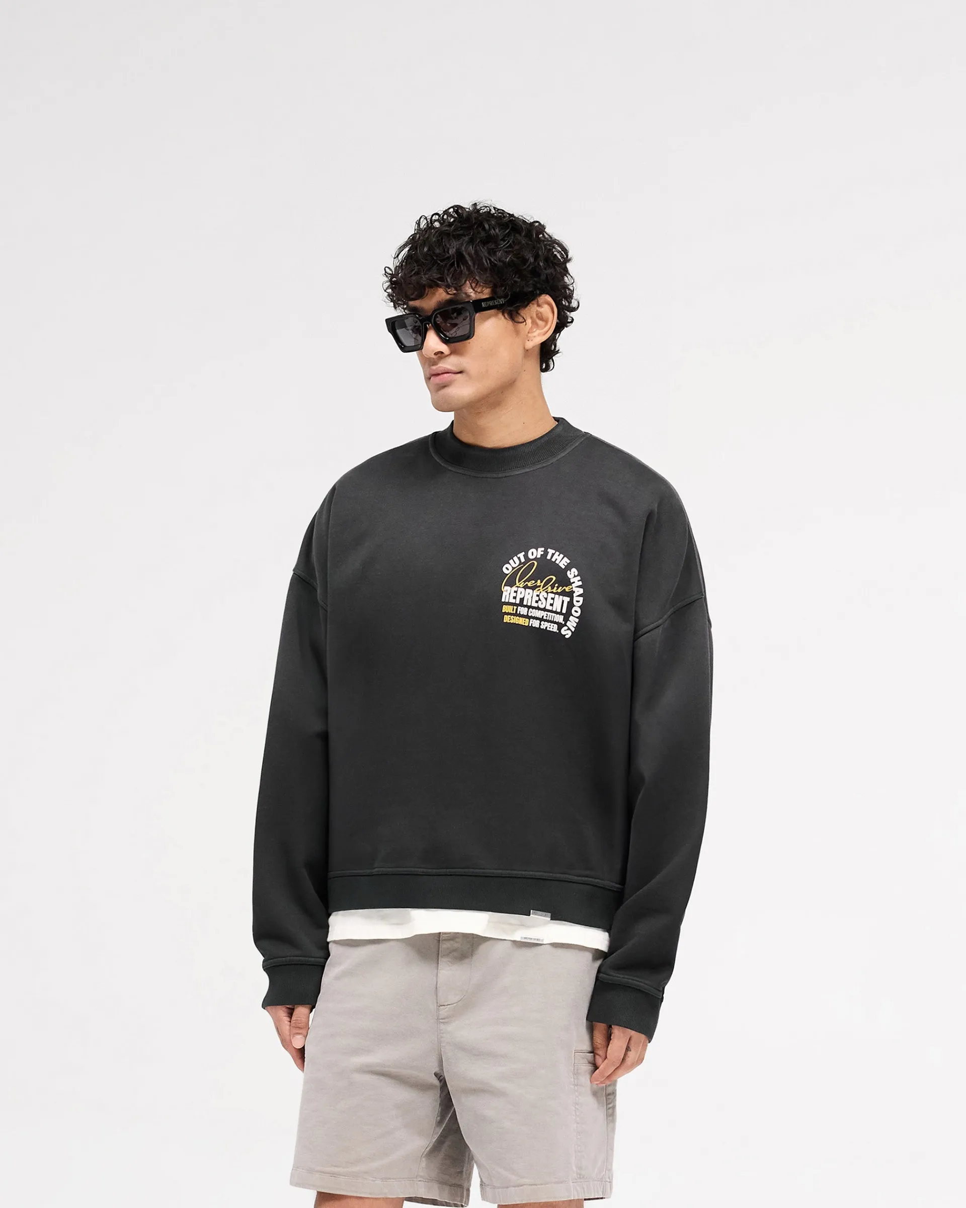 Represent Out Of The Shadows Sweater - Stained Black> Sweaters
