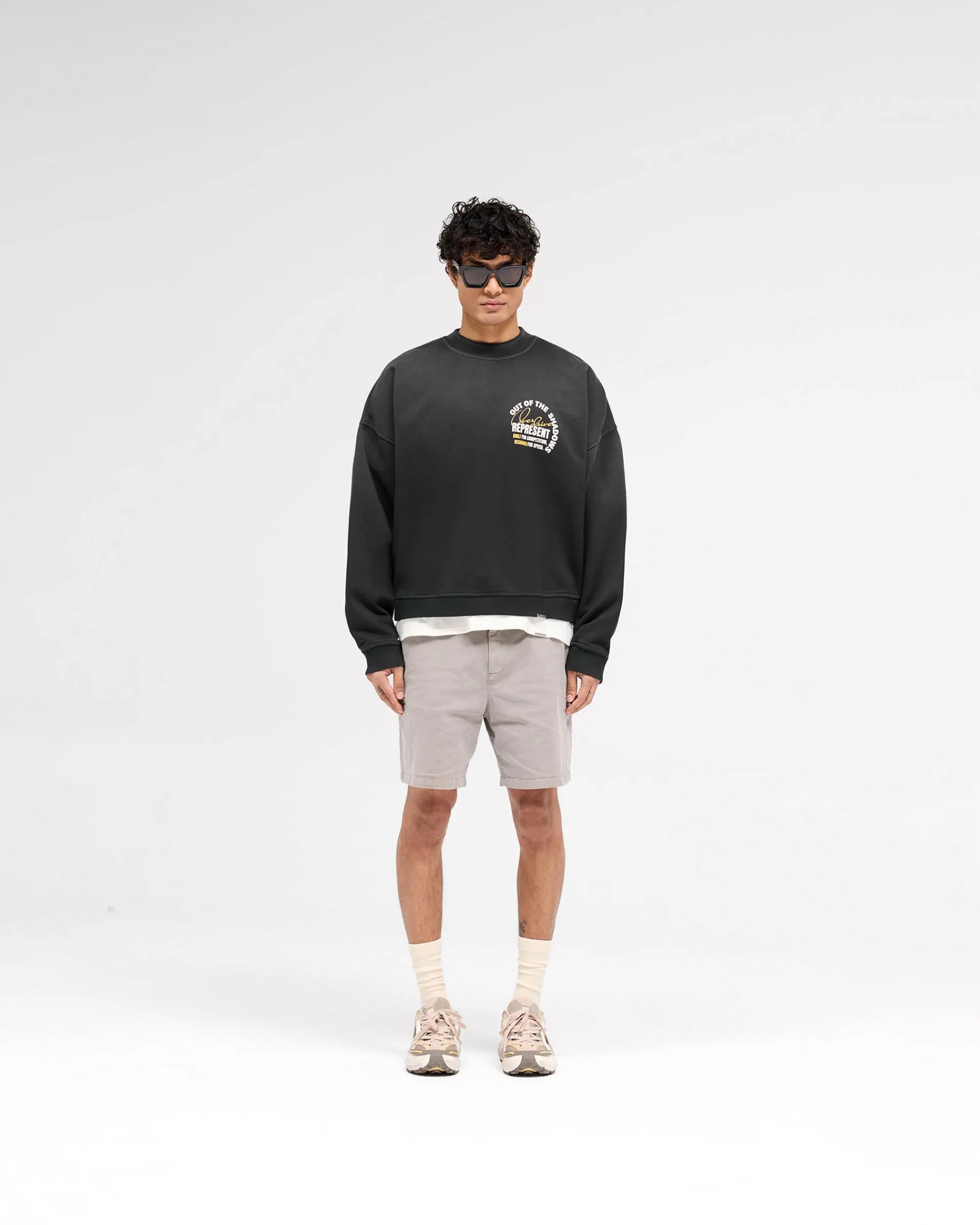 Represent Out Of The Shadows Sweater - Stained Black> Sweaters