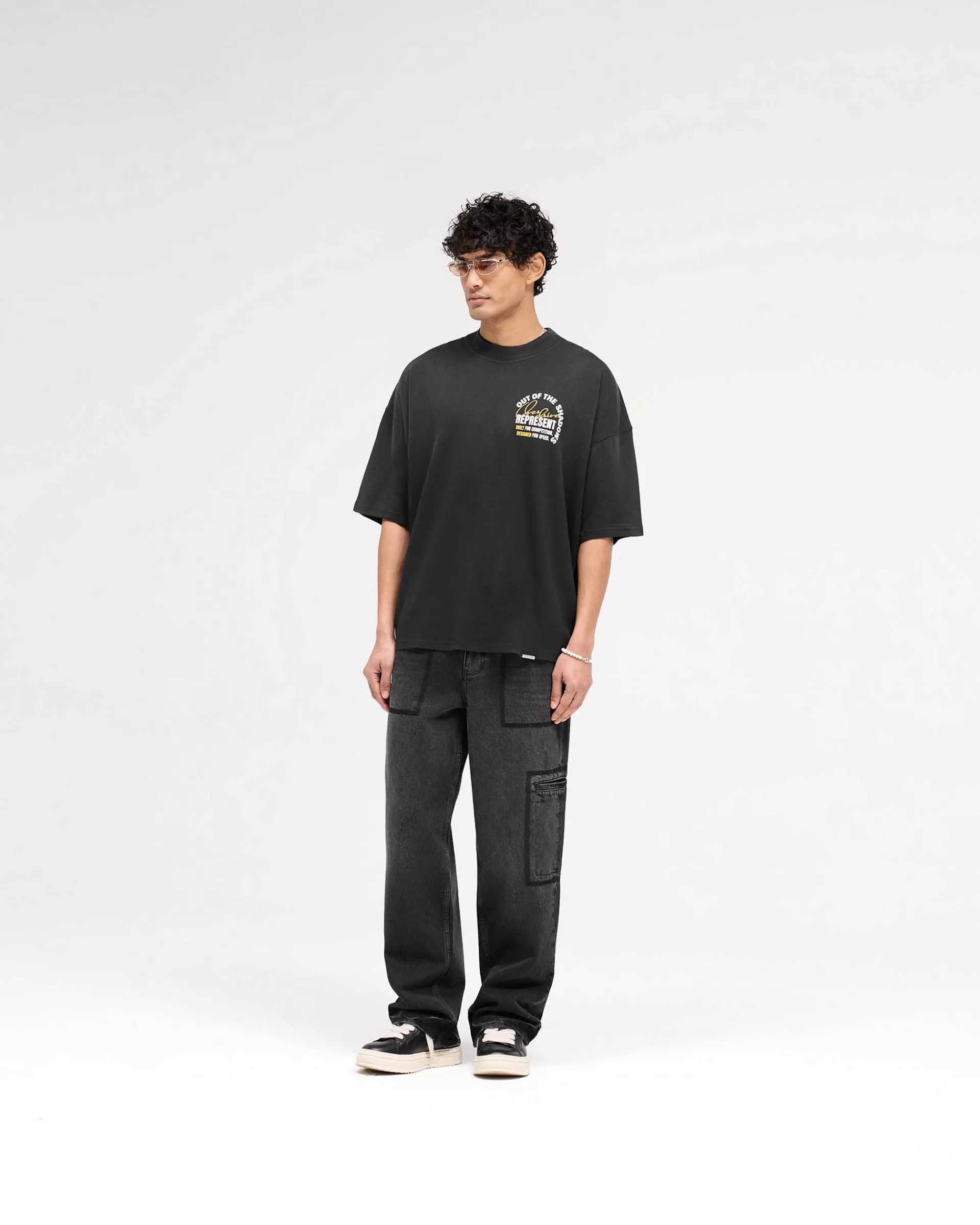 Represent Out Of The Shadows T-Shirt - Stained Black> T-Shirts