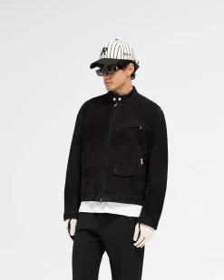 Represent Overdrive Suede Jacket - Jet Black> Outerwear
