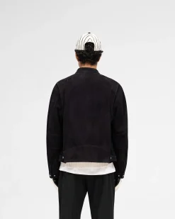 Represent Overdrive Suede Jacket - Jet Black><noscript><img width=