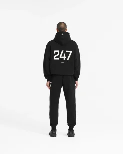 Represent 247 Oversized Hoodie - Jet Black><noscript><img width=