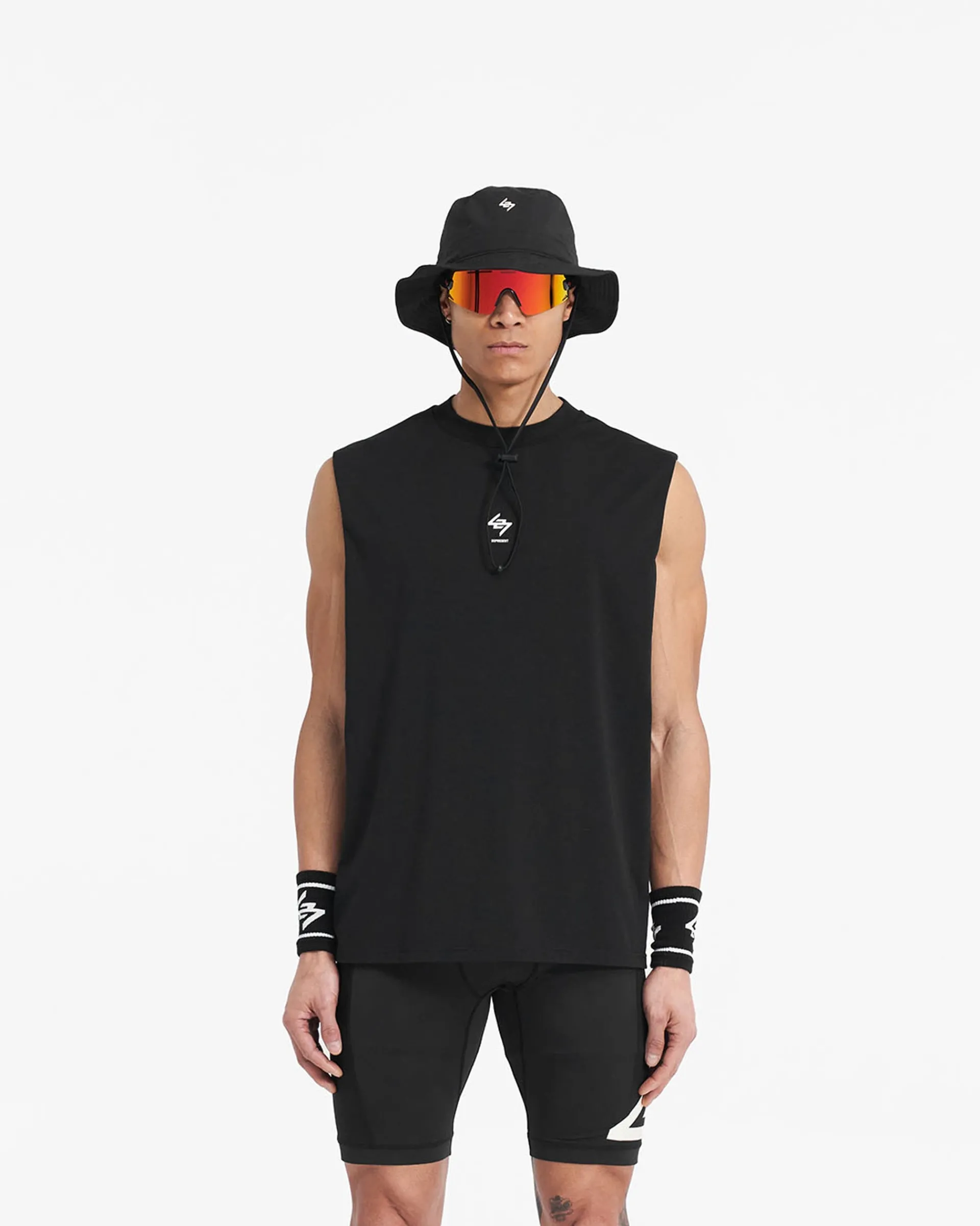 Represent 247 Oversized Tank - Jet Black> T-Shirts