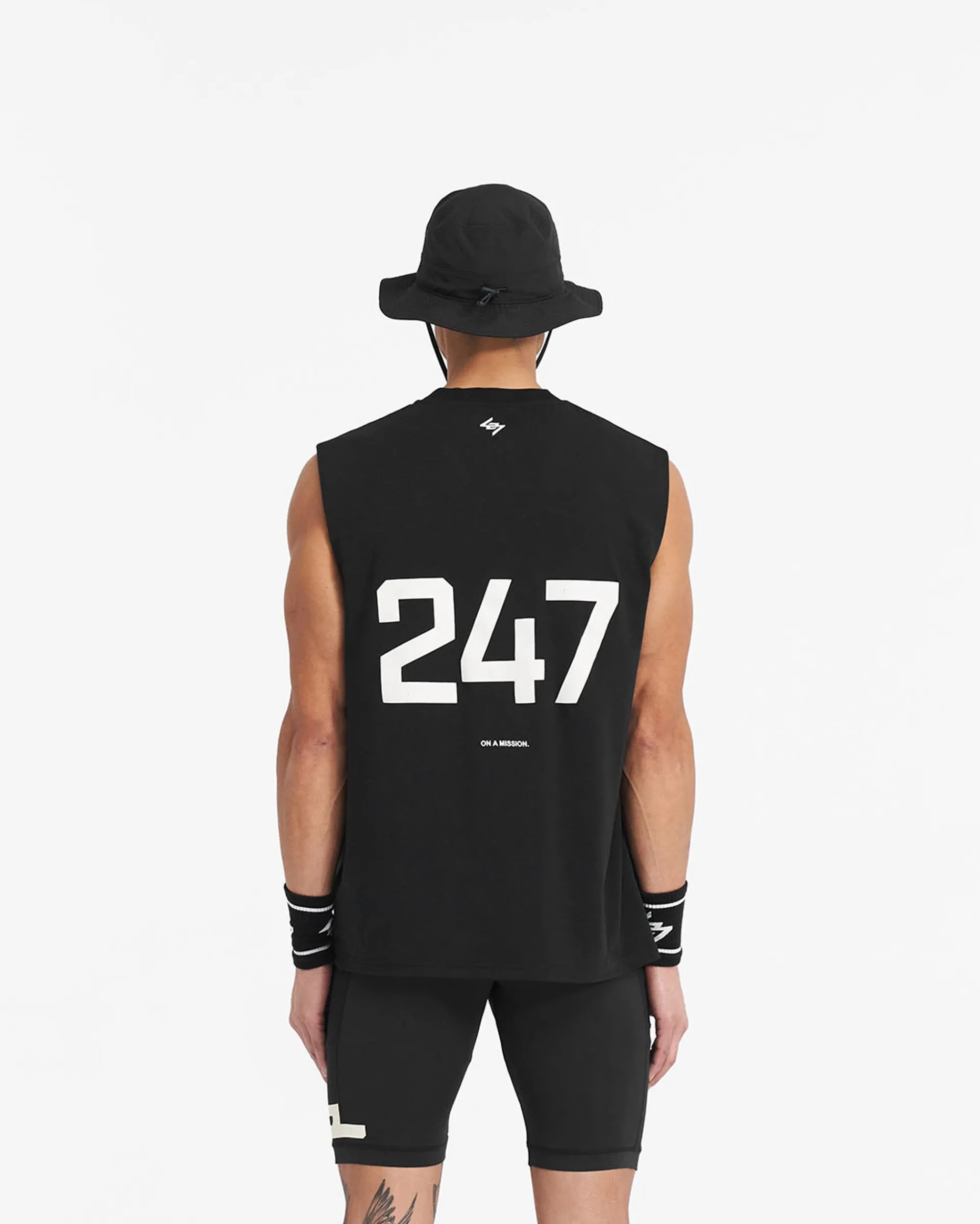 Represent 247 Oversized Tank - Jet Black> T-Shirts
