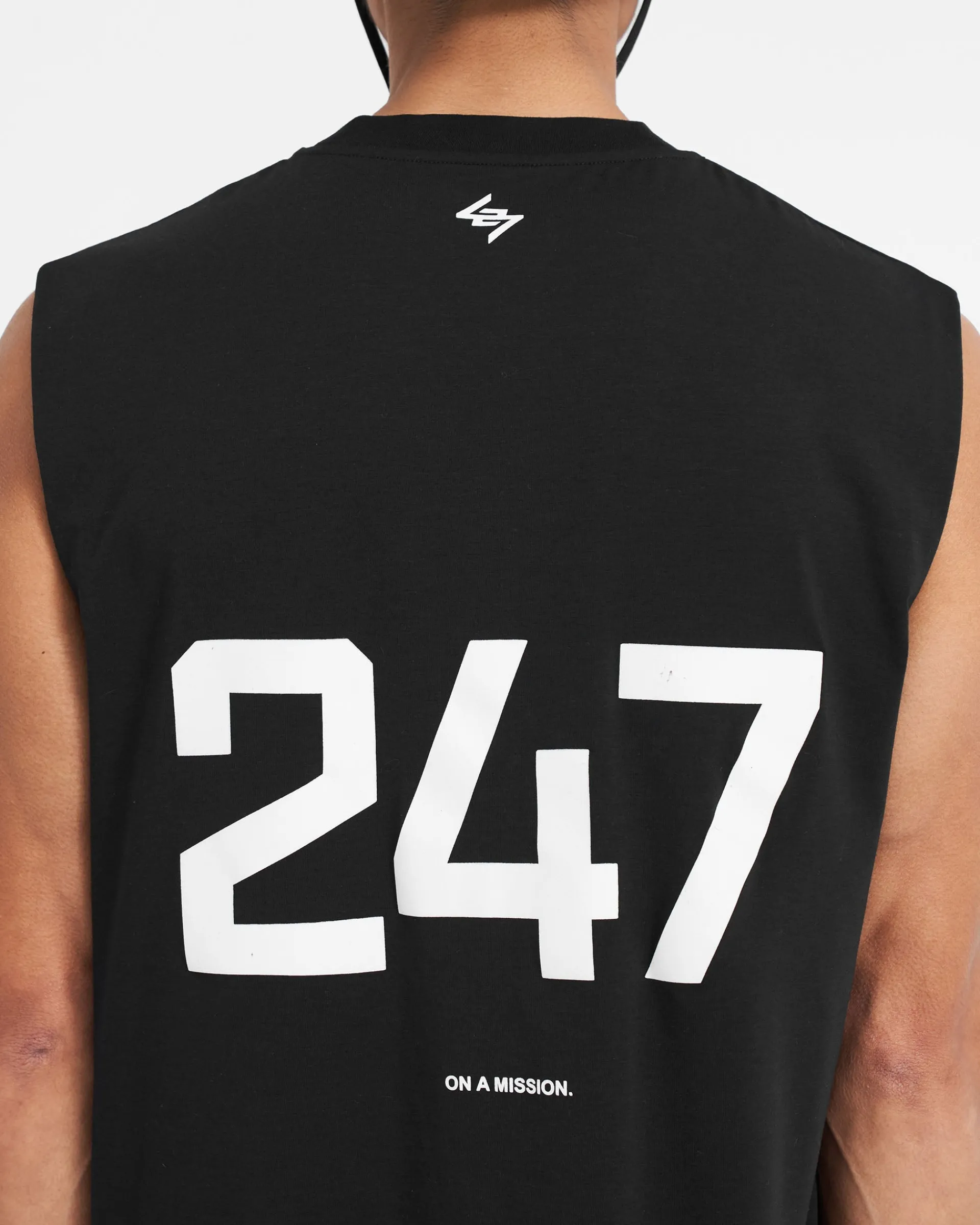 Represent 247 Oversized Tank - Jet Black> T-Shirts