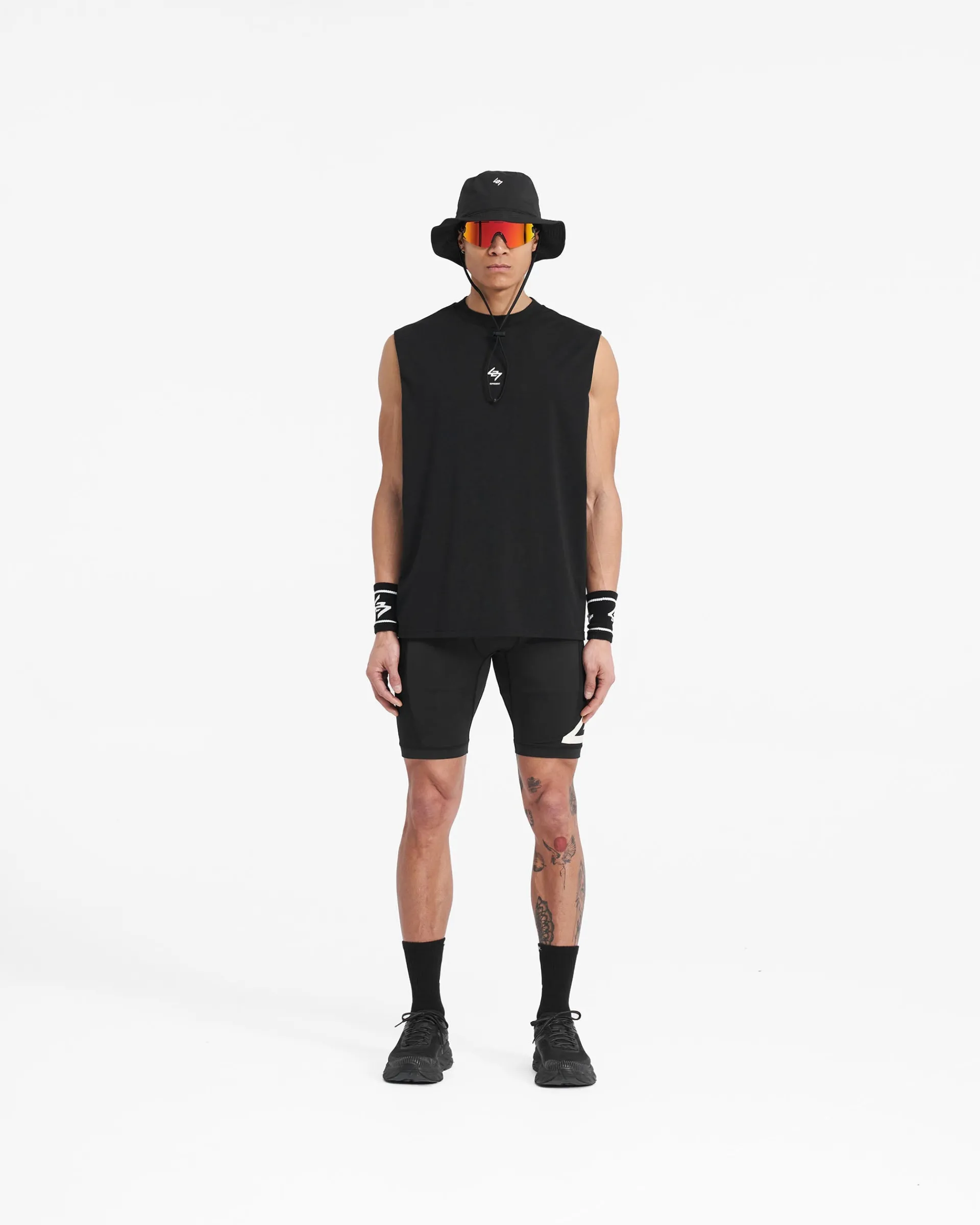 Represent 247 Oversized Tank - Jet Black> T-Shirts