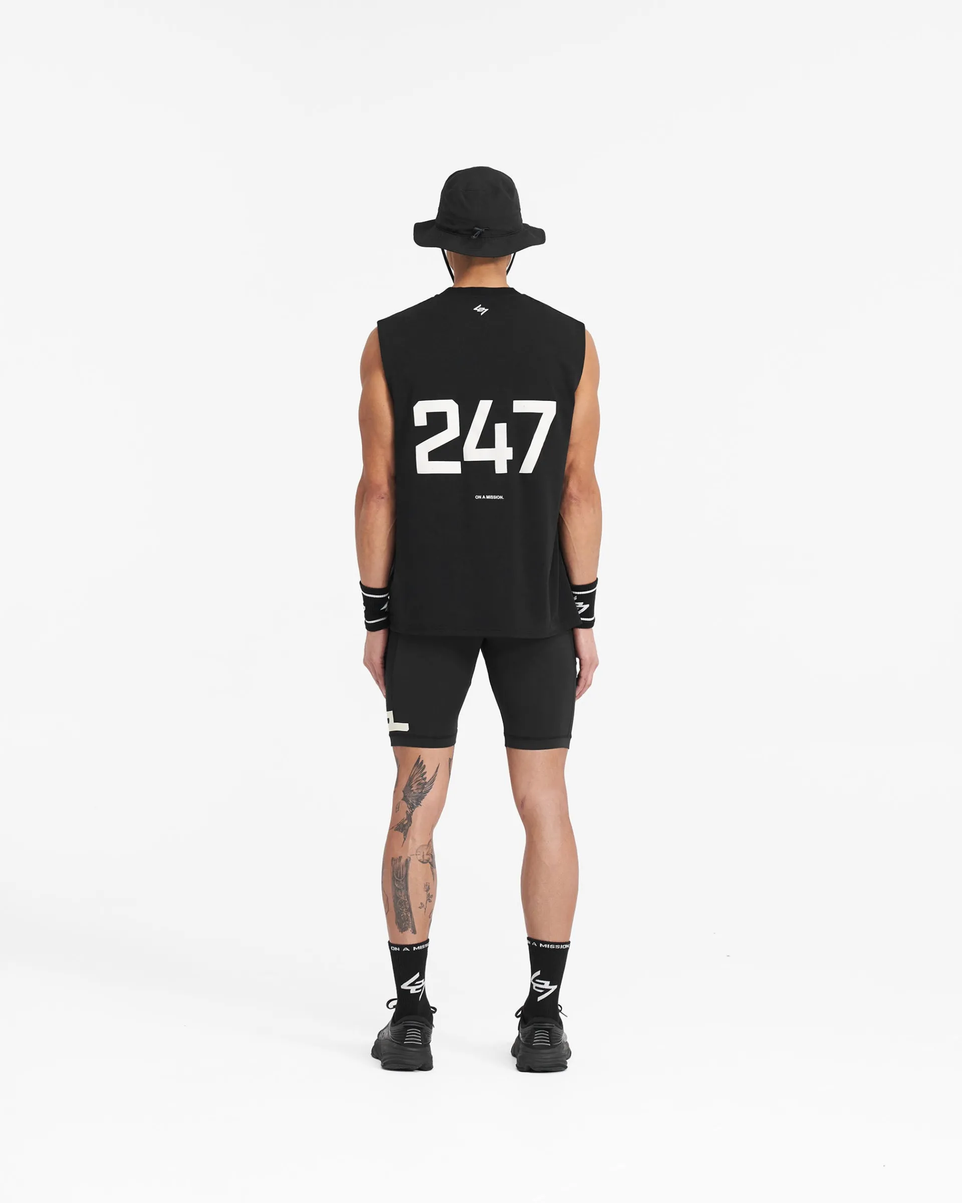 Represent 247 Oversized Tank - Jet Black> T-Shirts